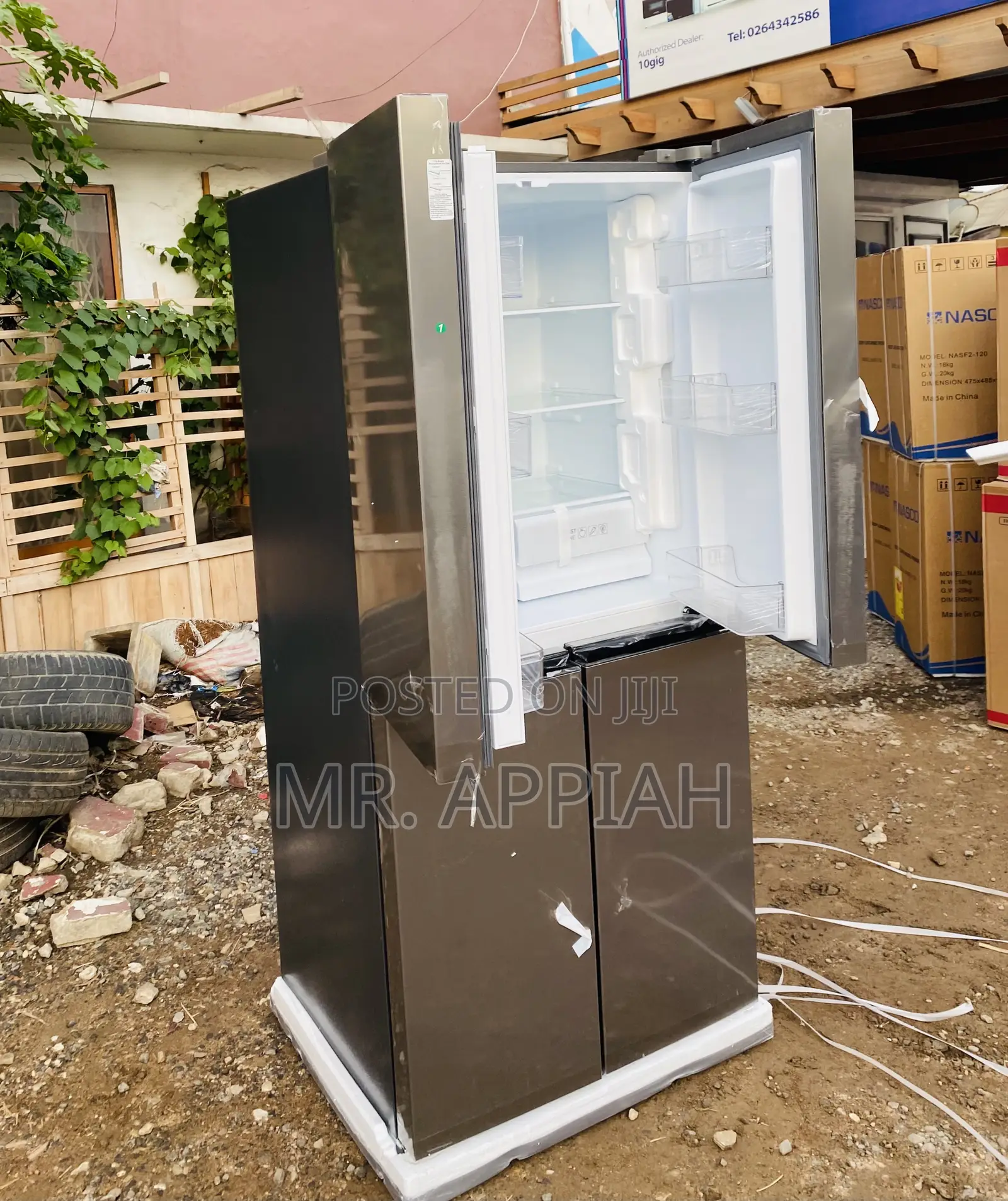 Classic Design TCL P460CD Side by Side Refrigerator.