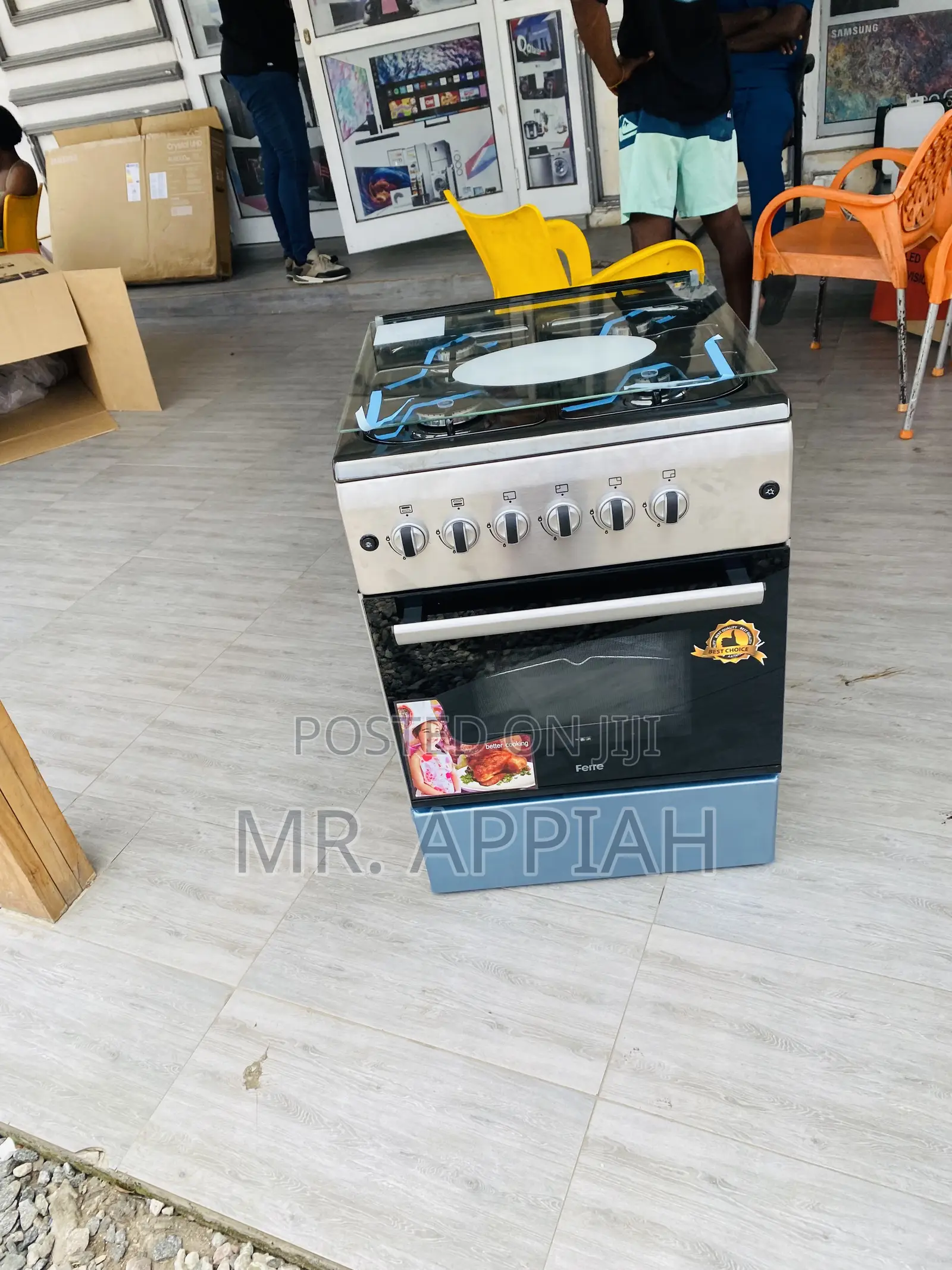 Elegant Ferre Oven and Grill 4 Gas Cooker(New Light).