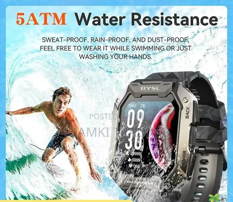 1.69" Hd Smart Watch Blutooth Call Military Grade Waterproof