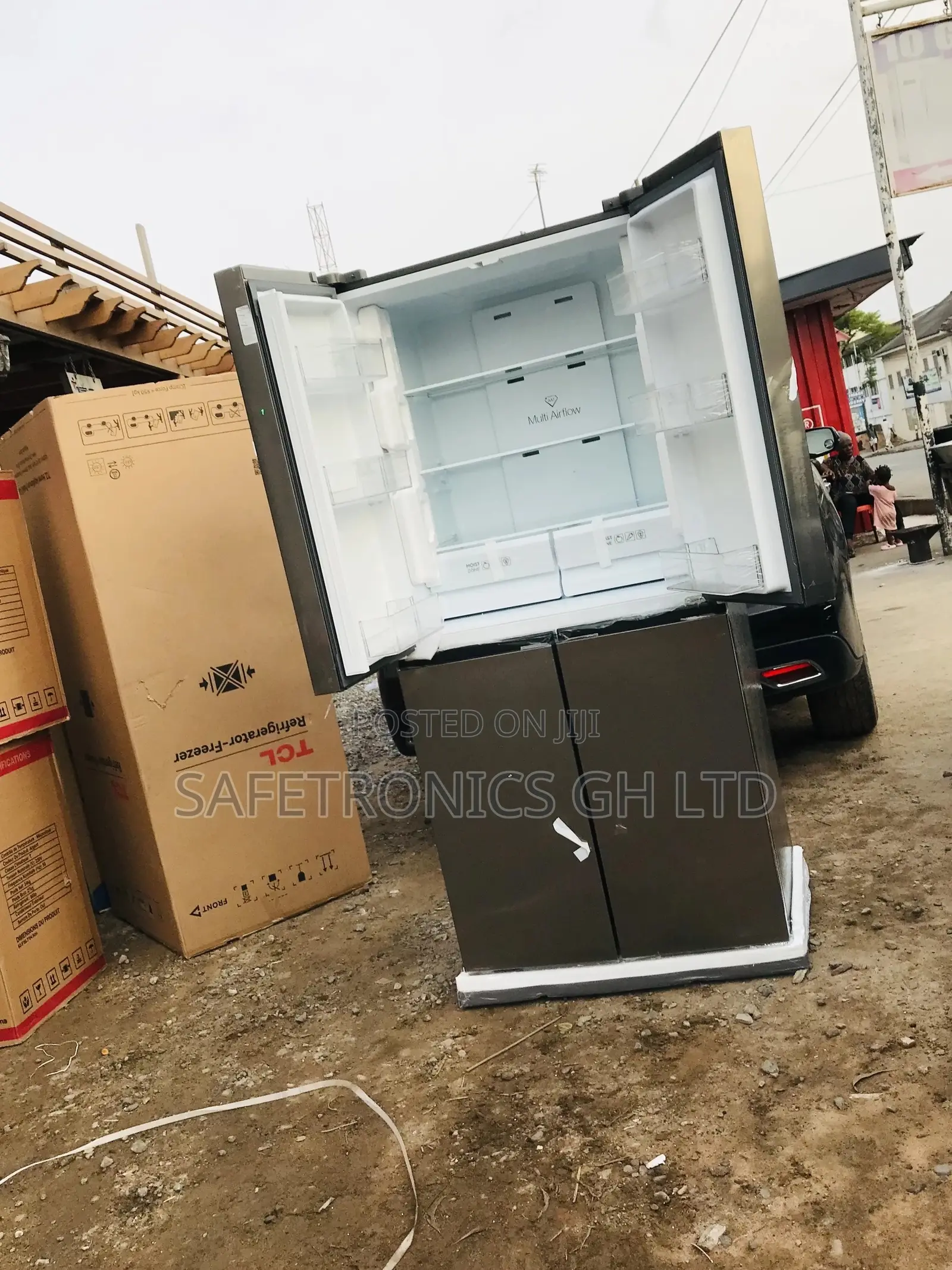 Available TCL P460CD French Door 4 Door Fridge Bottomfreezer