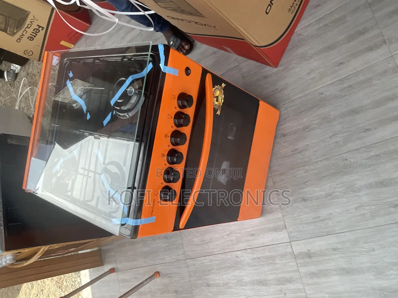 Volcano Gas Oven 4 Burner (50x50)-orange Color