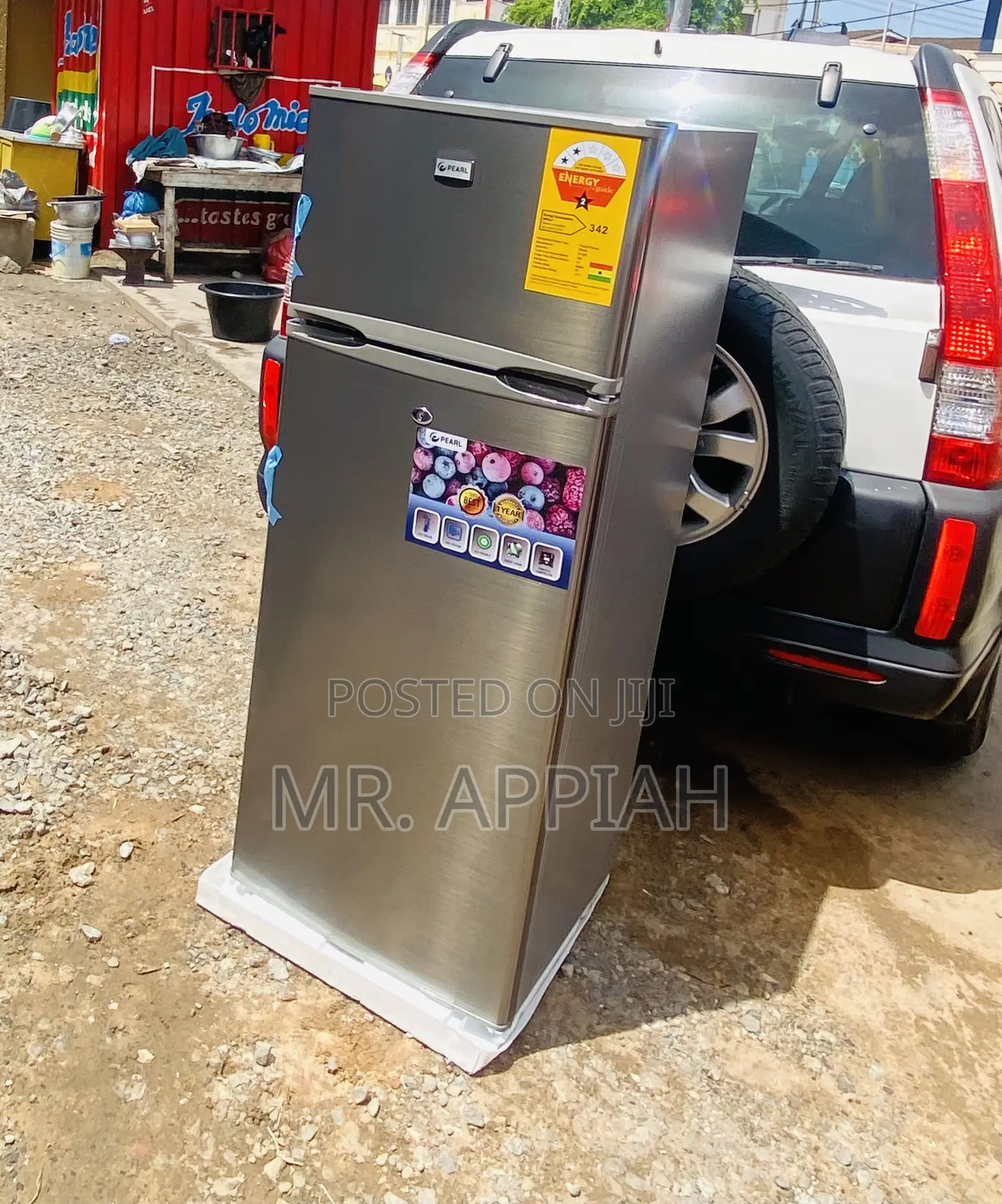 Durable Pearl PF-250 Double Door Electric Fridge(Gray).