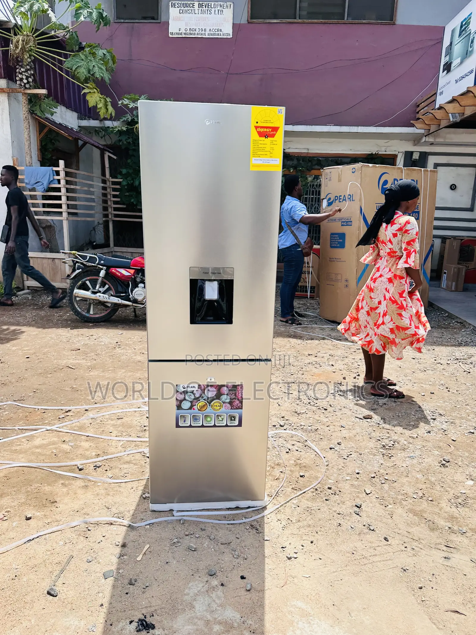 GET a Good Deal on PF-390 Double Door Fridge Pearl
