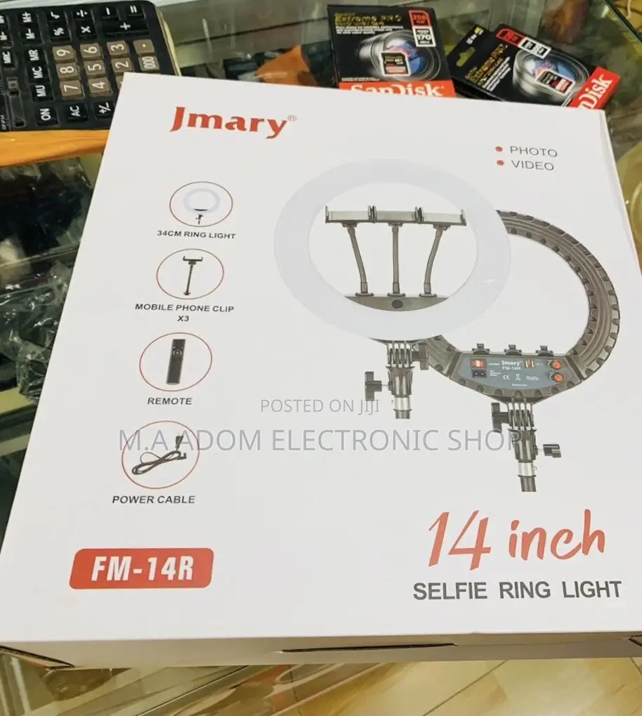 Energy Sufficient Jmary 14” Photo Video Selfie Ringlight.
