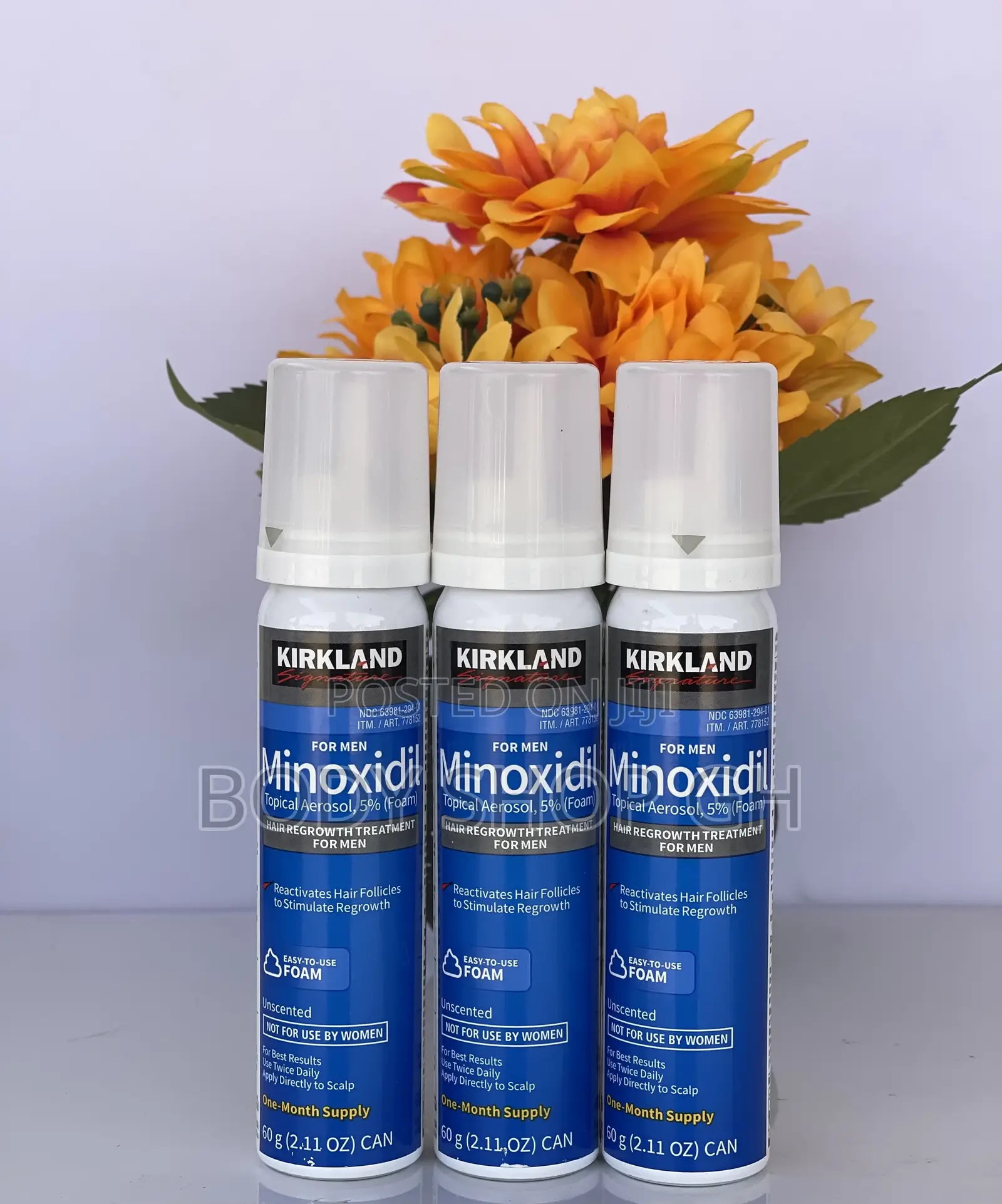 Kirkland Minoxidil 5% Foam for Beard, Hairline and Baldness
