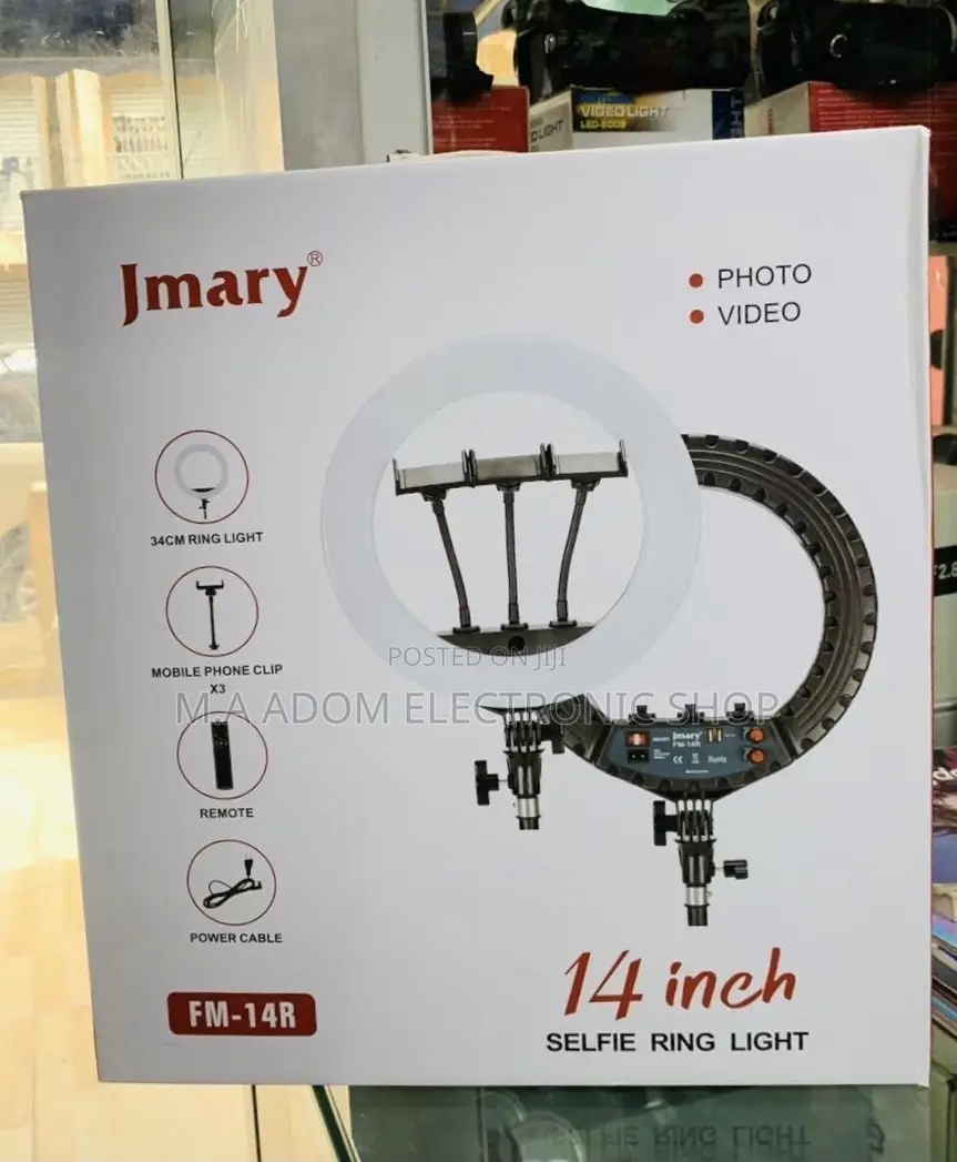 Sleek Design Jmary 14 Inch Photo and Video Selfie Ringlight.