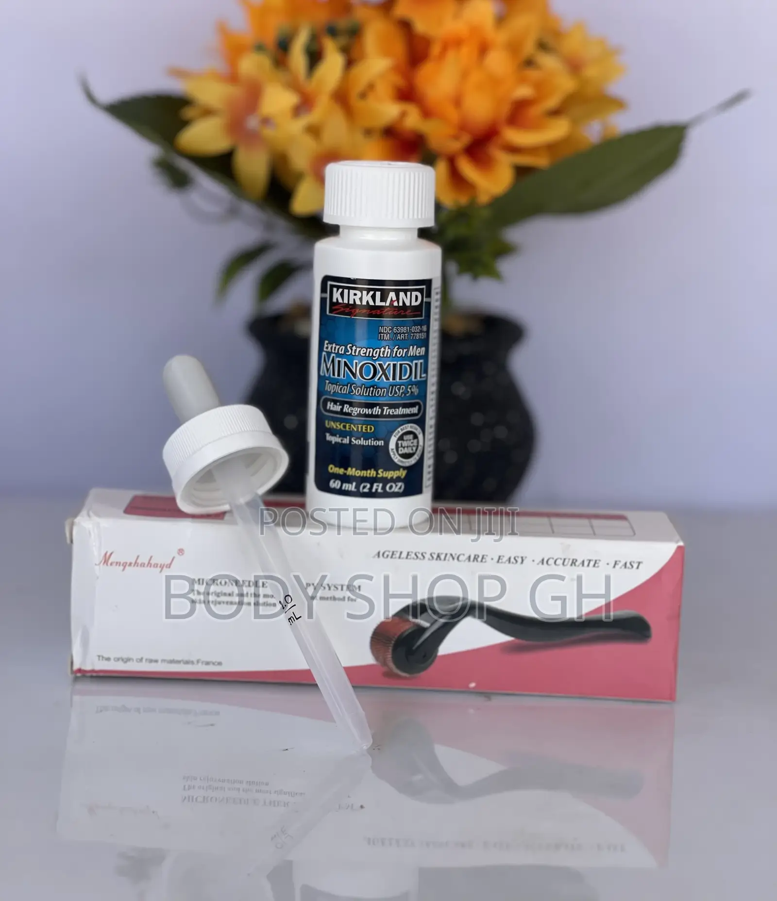 Hairline and Beard Pack - Kirkland Minoxidil + Derma Roller