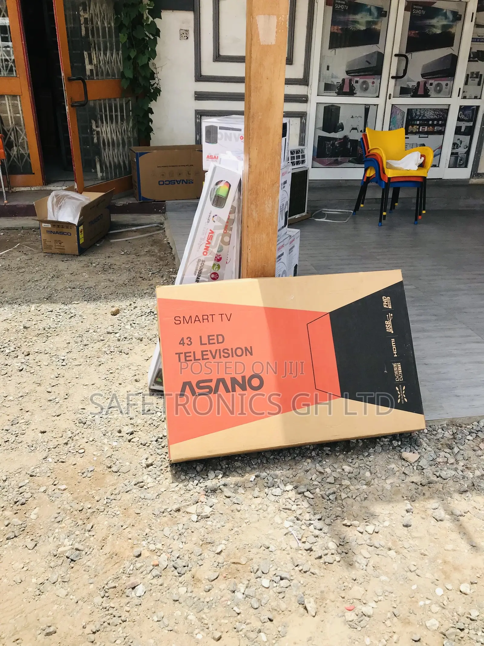 Purchase 43 Inches Asano Black Glossy Smart Led Tv