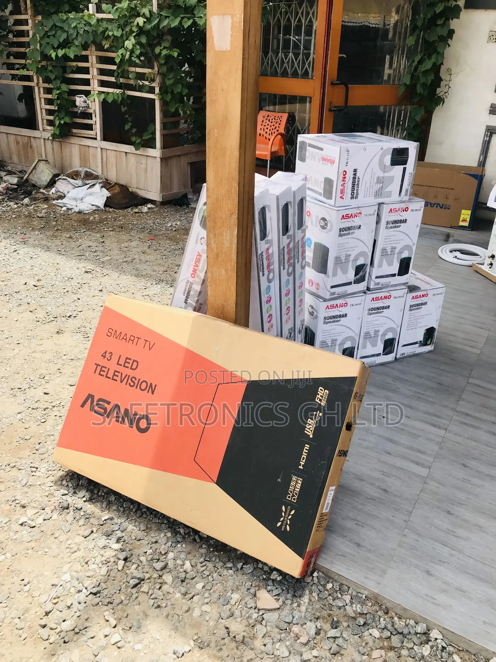 Led Smart Asano Black Glossy 43 Inches Tv