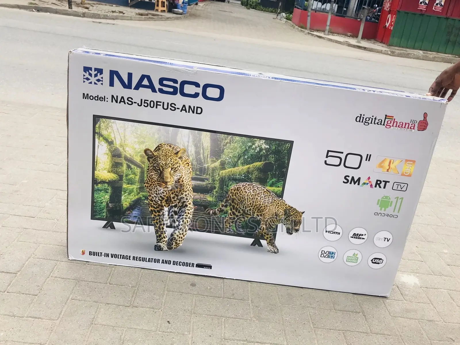 UHD Led Black Nasco Glossy 50 Inches Smart Tv