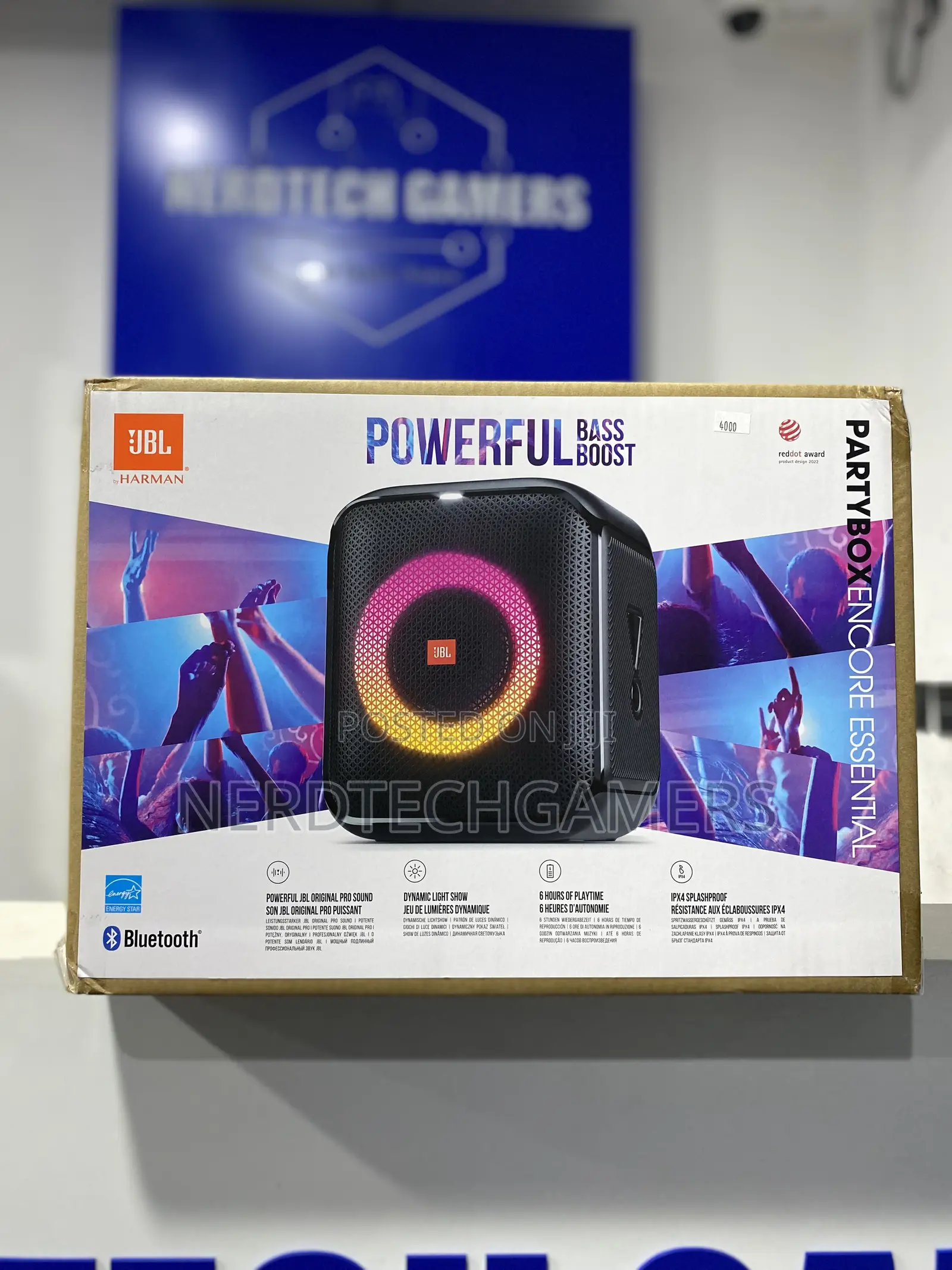 JBL Partybox Encore Essential Portable Party Speaker.