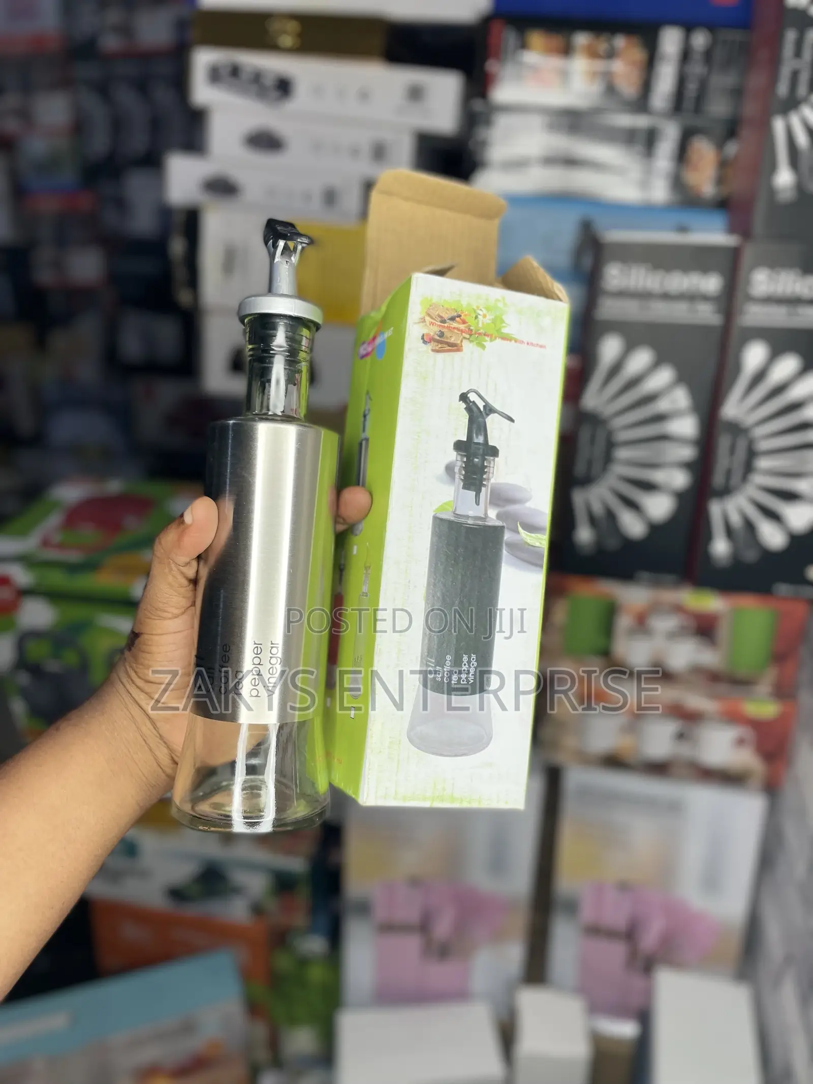 Glass Oil Dispenser Bottle