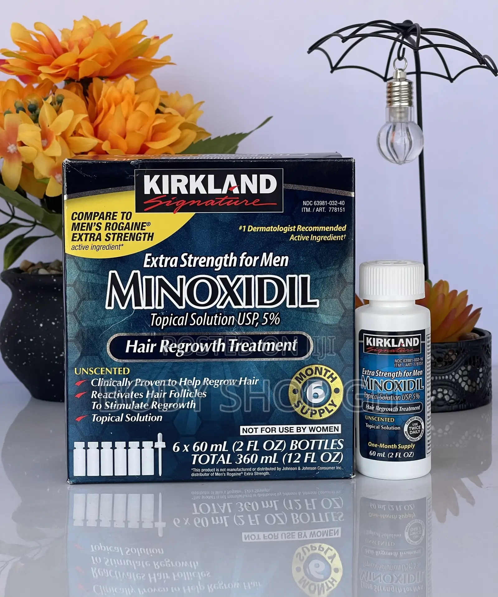 Original Kirkland Minoxidil for Beard, Hairline and Baldness
