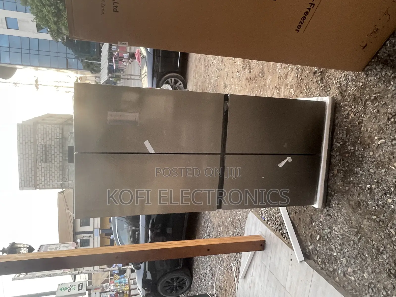 Total No Frost-TCL Cross Door Fridge 429L Inverter Silver