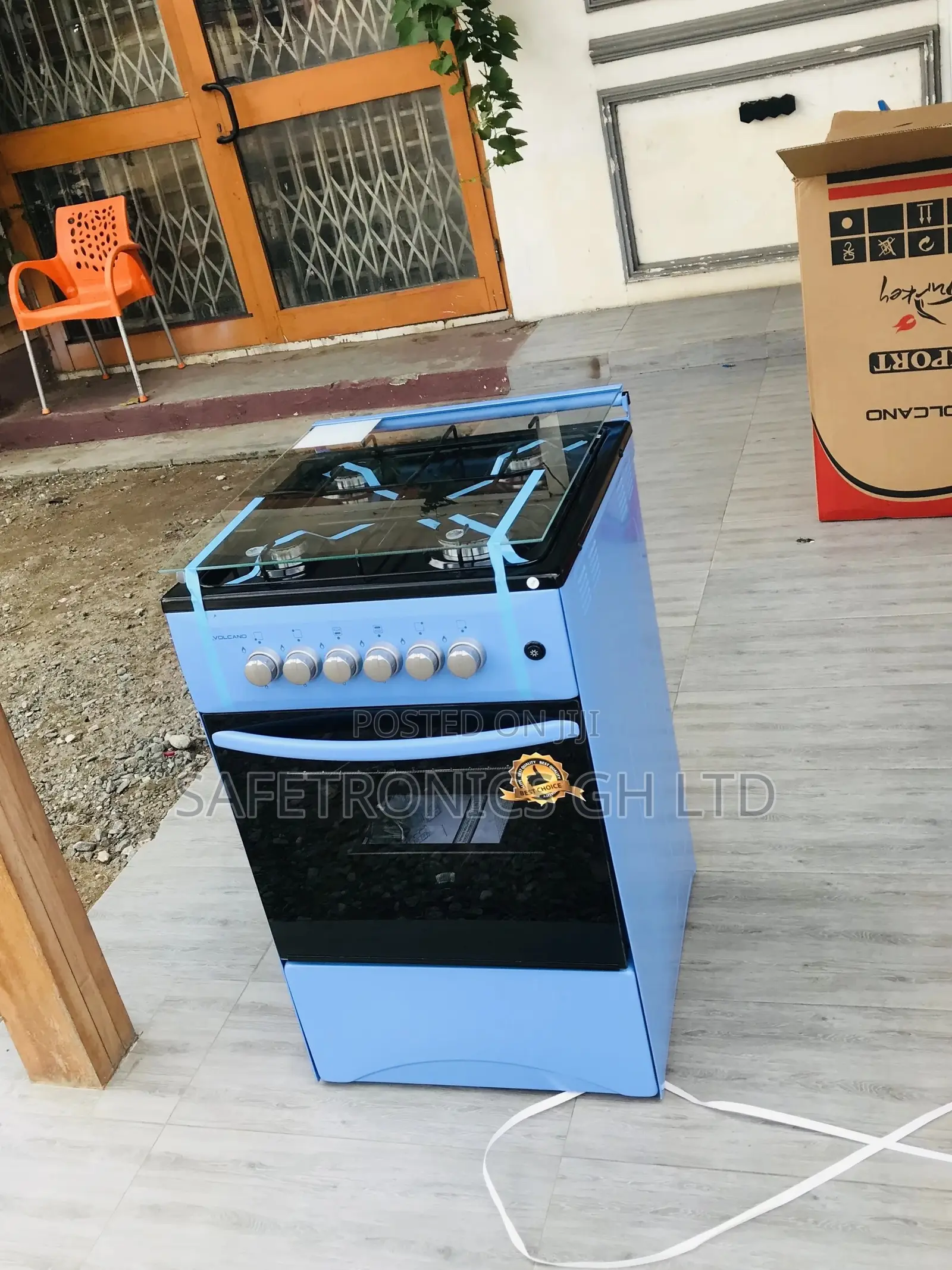 Oven With Grill Blue Volcano 4 Gas Cooker 50x50