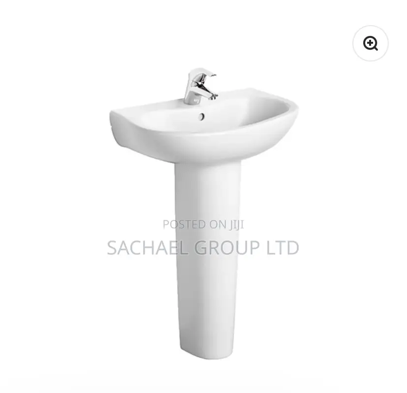 Handwashing Basin With a Pedestal