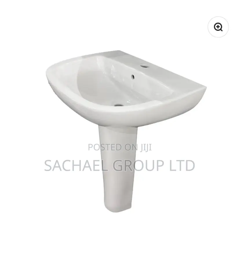 Handwashing Basin With a Pedestal