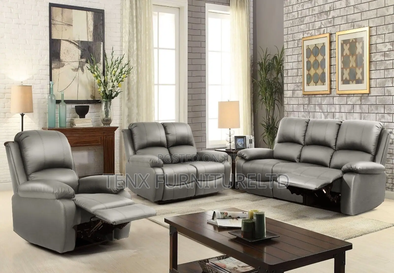 Sofa Set Manual Reclining (6 SEATER)