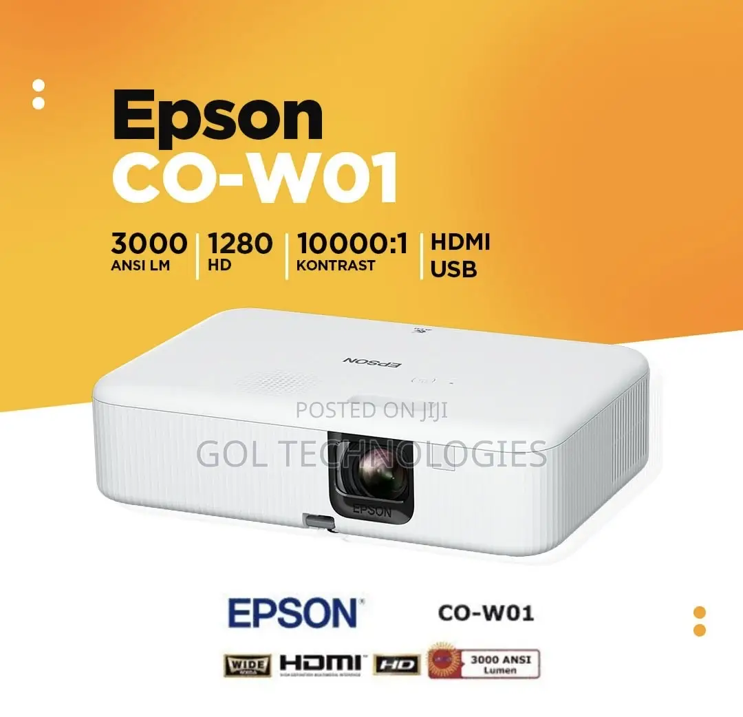 Epson 3000 Ansi Lumens Co-W01 Epson Projector