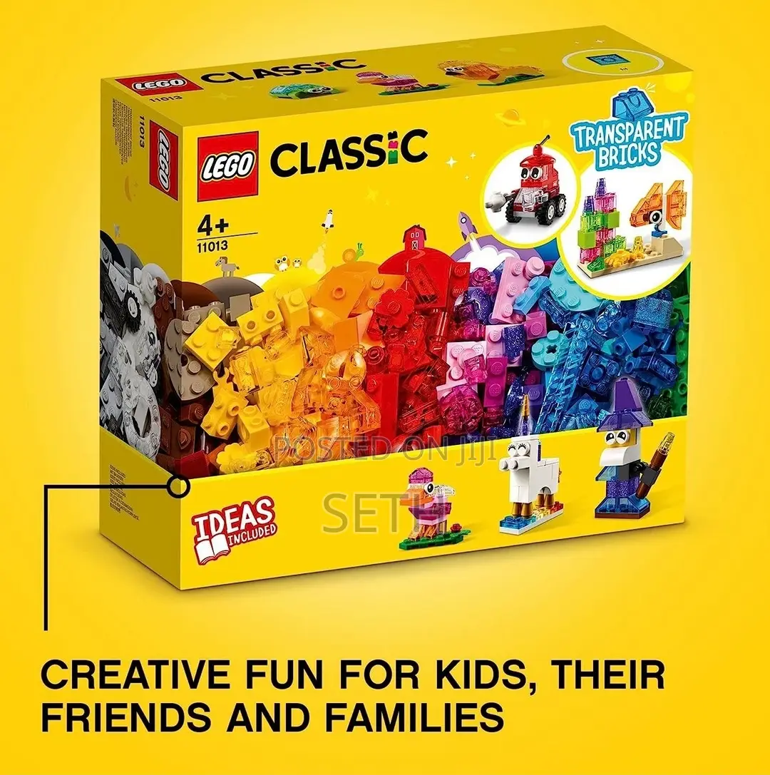 LEGO Classic Creative Transparent Bricks Building Set 11013