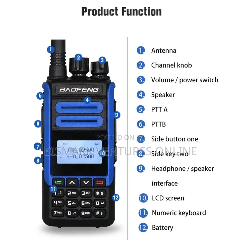10km Walkie Talkie Radio 1pcs