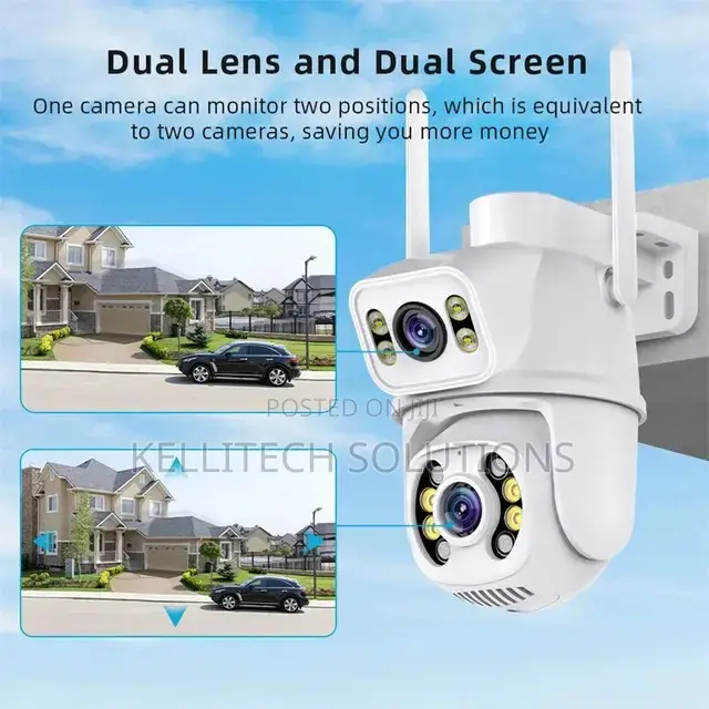 Dual Lens Icsee 6MP CCTV Camera