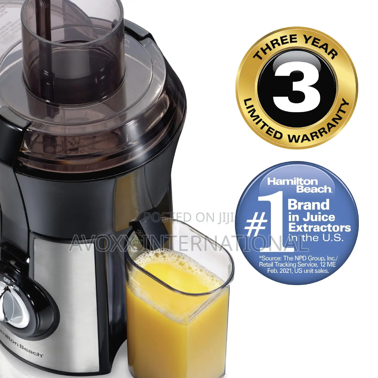 Hamilton Beach Big Mouth Pro 800 Watt Juice Extractor,67608Z