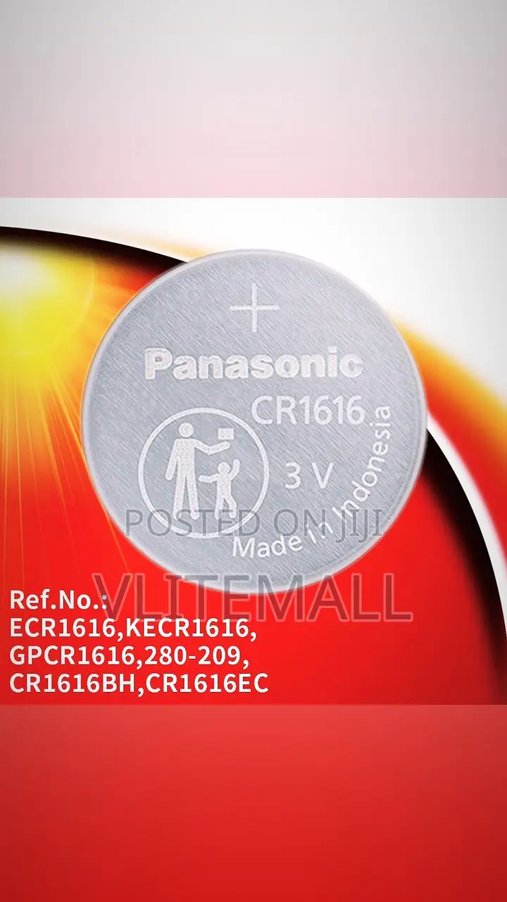 Panasonic CR1616 3V Coin Cell Lithium Battery 5pack