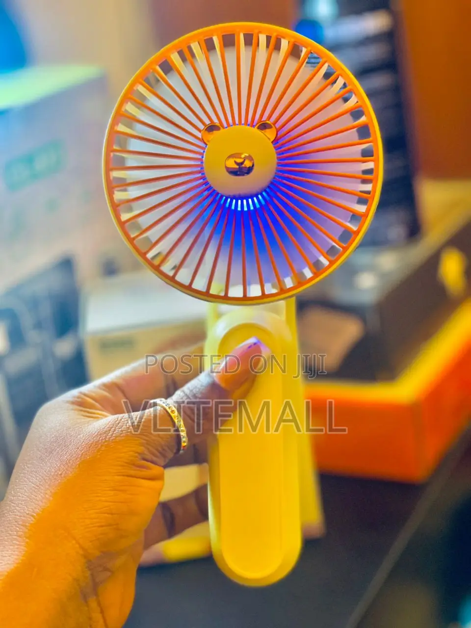 Hand-held Desktop Silent Folding Fan (DD-5614)