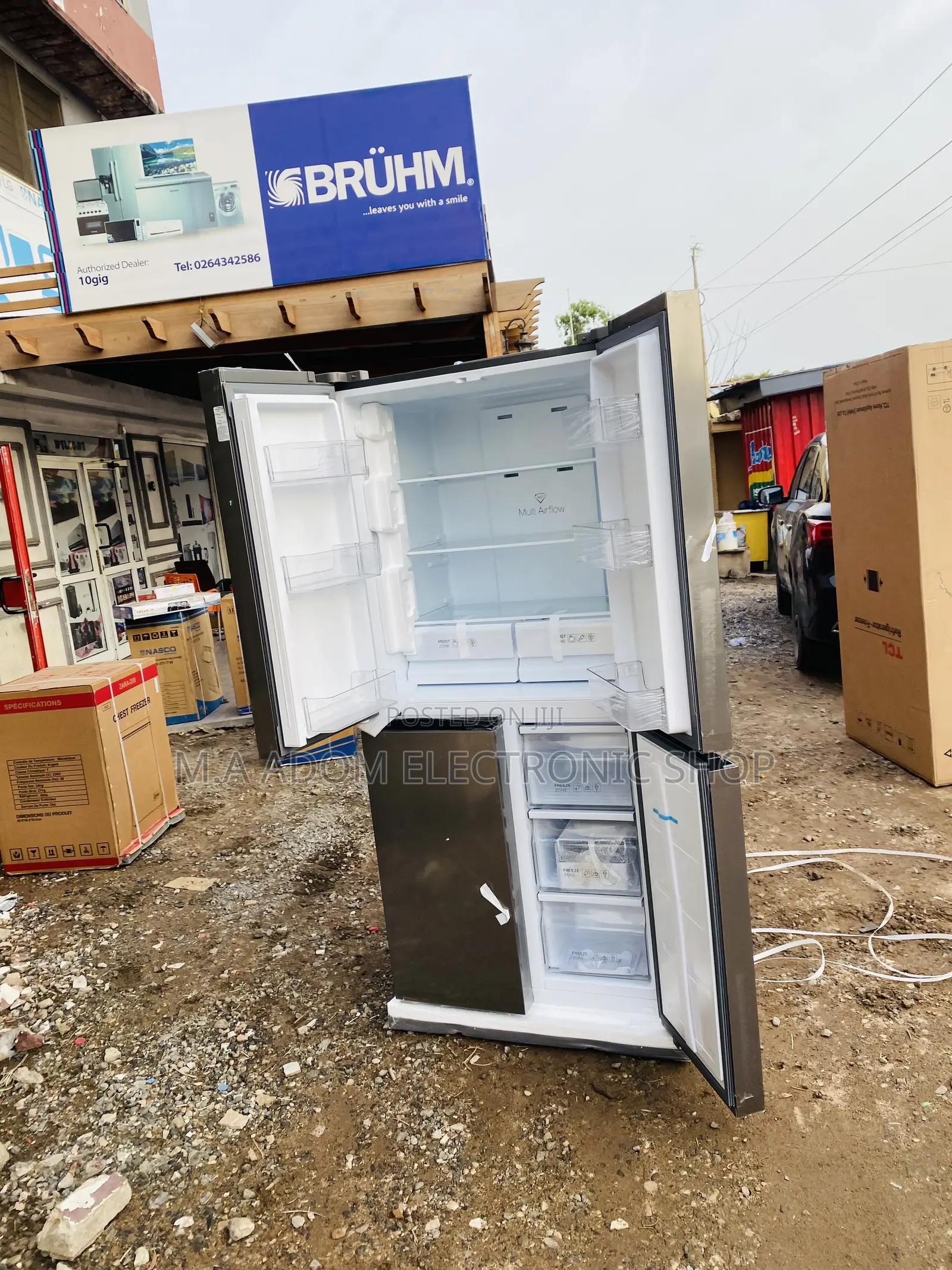 High Quality TCL French Door 4 Door Refrigerator(P460CD).