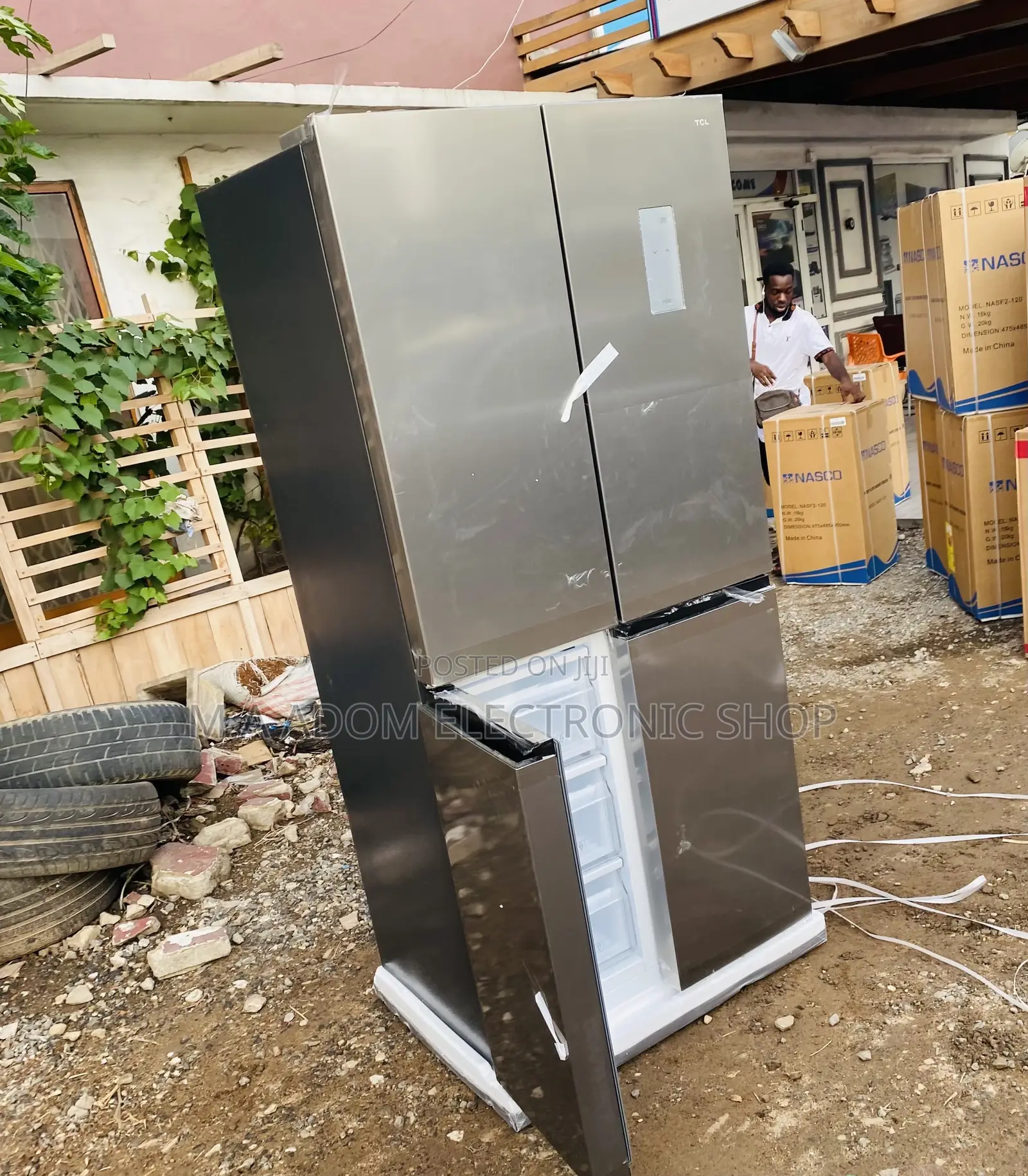 TCL P460CD French Door 4 Door Electric Refrigerator.