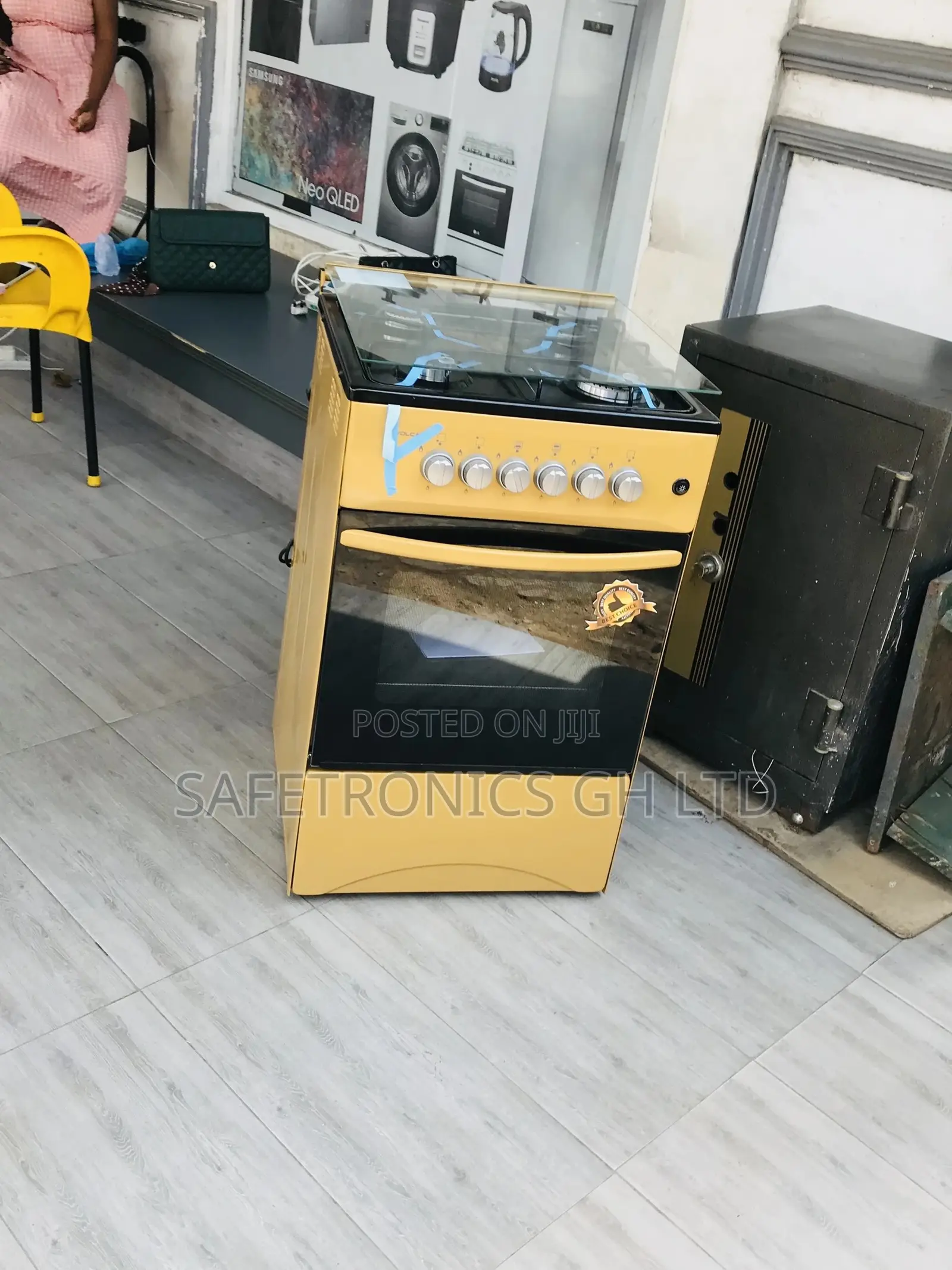 4 Cooker Oven With Grill Volcano Glass Lid 50x50 Gas