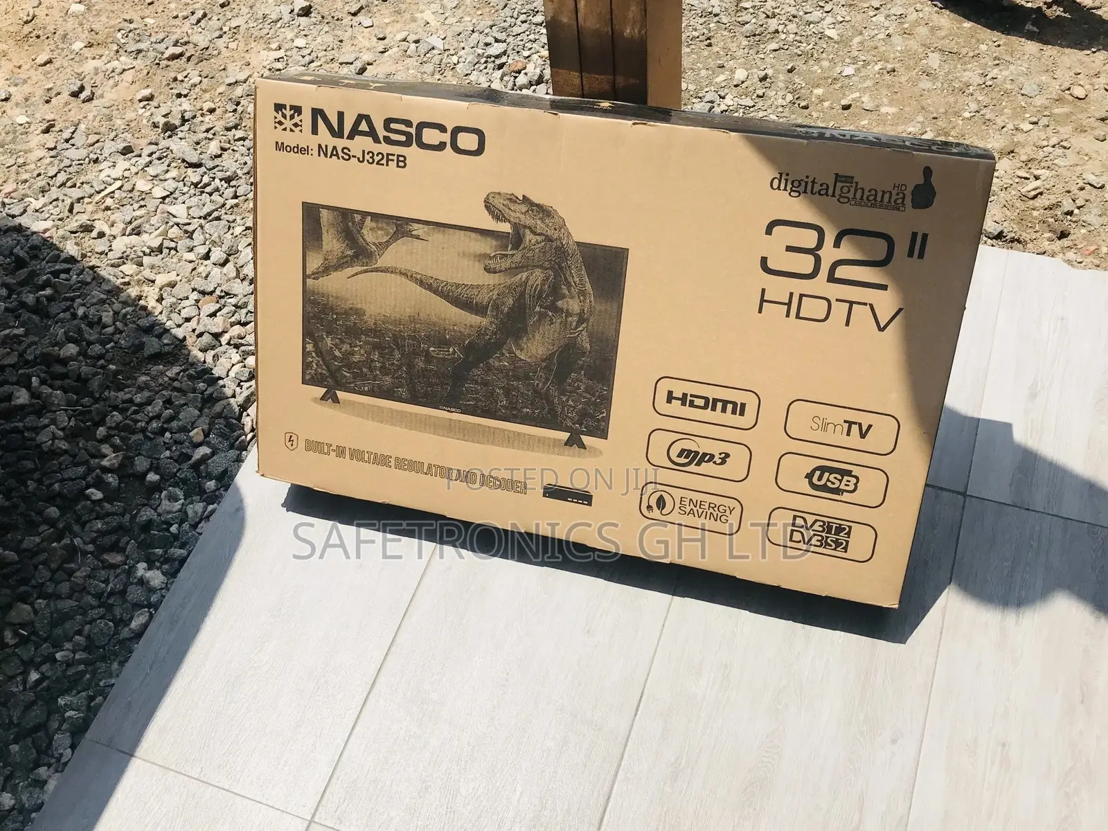 32 Inches Glossy Black Nasco Digital Satellite Tv