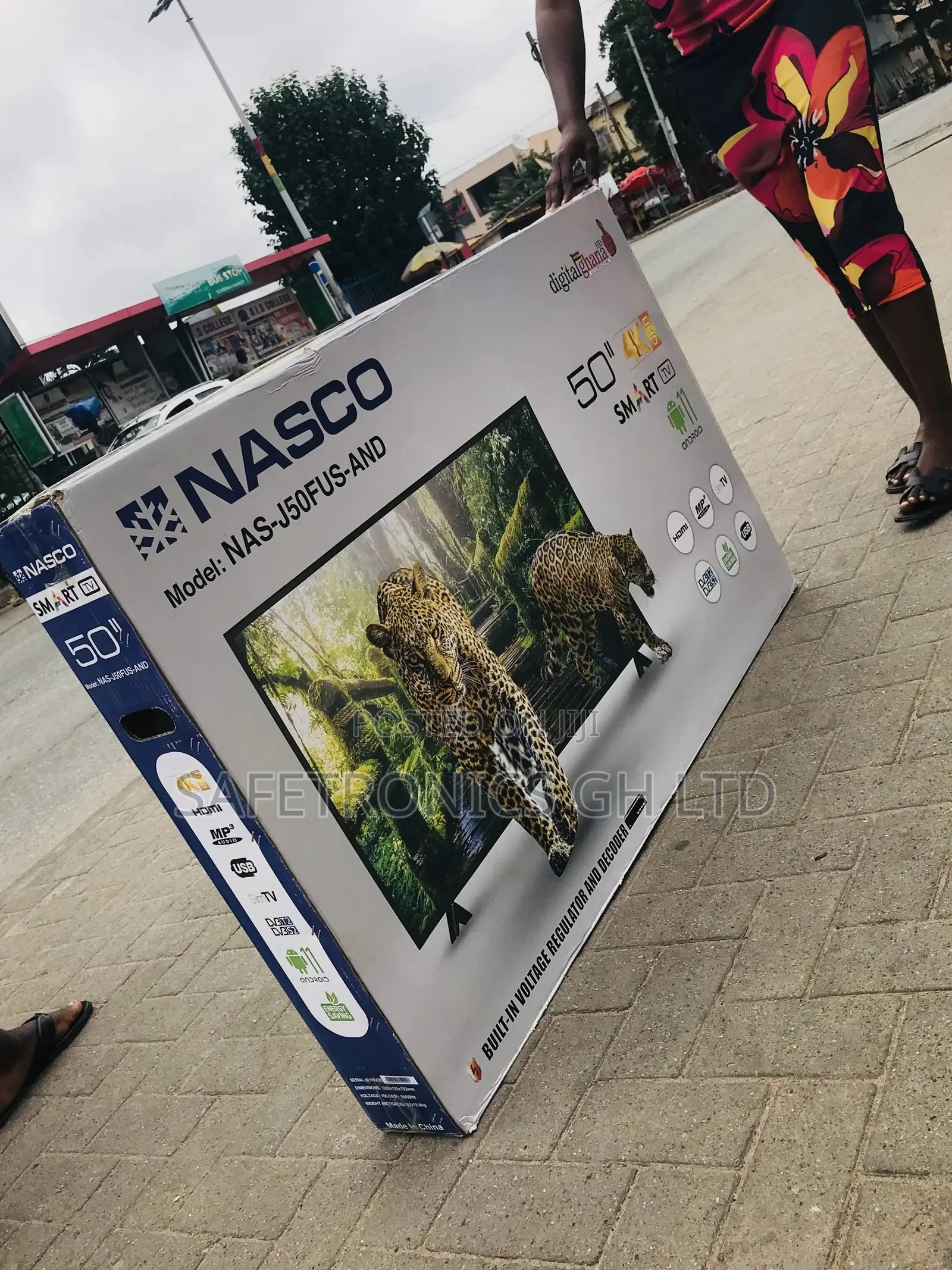 Smart Nasco 50 Inches Glossy Led Black Tv