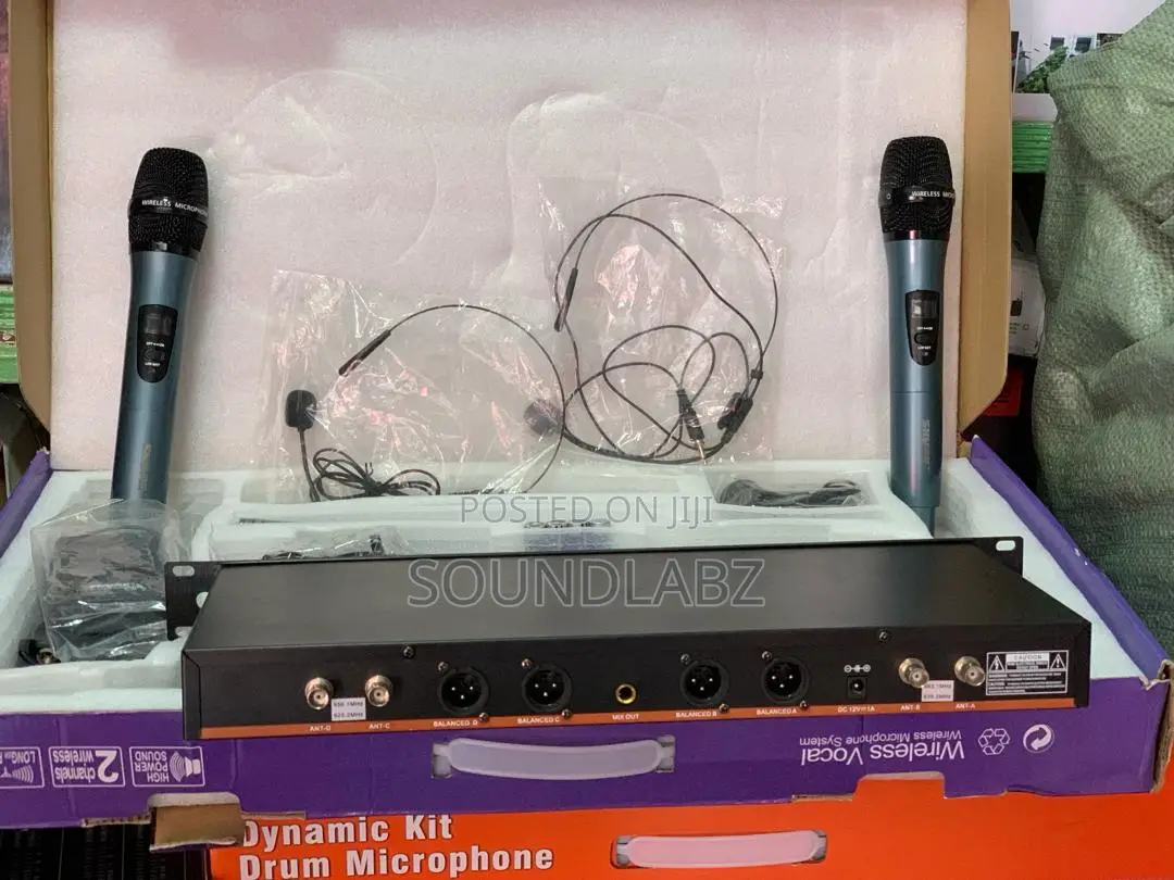 Shure U-6600 2heads; 2lapel Wireless Professional Microphone