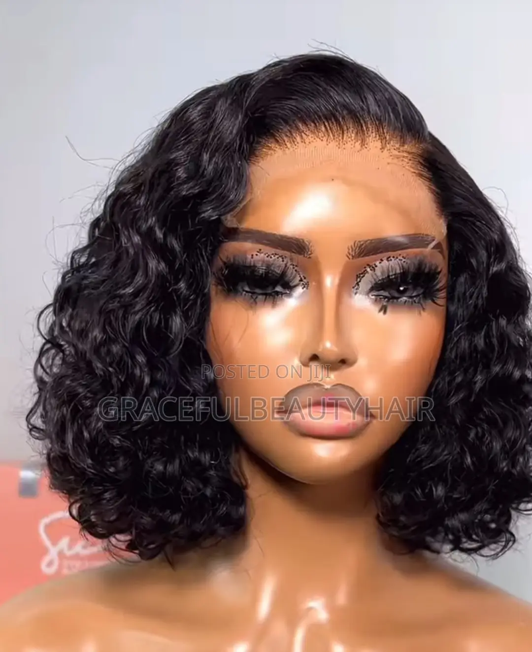 10 Inches Double Drawn Water Curls Wig Cap