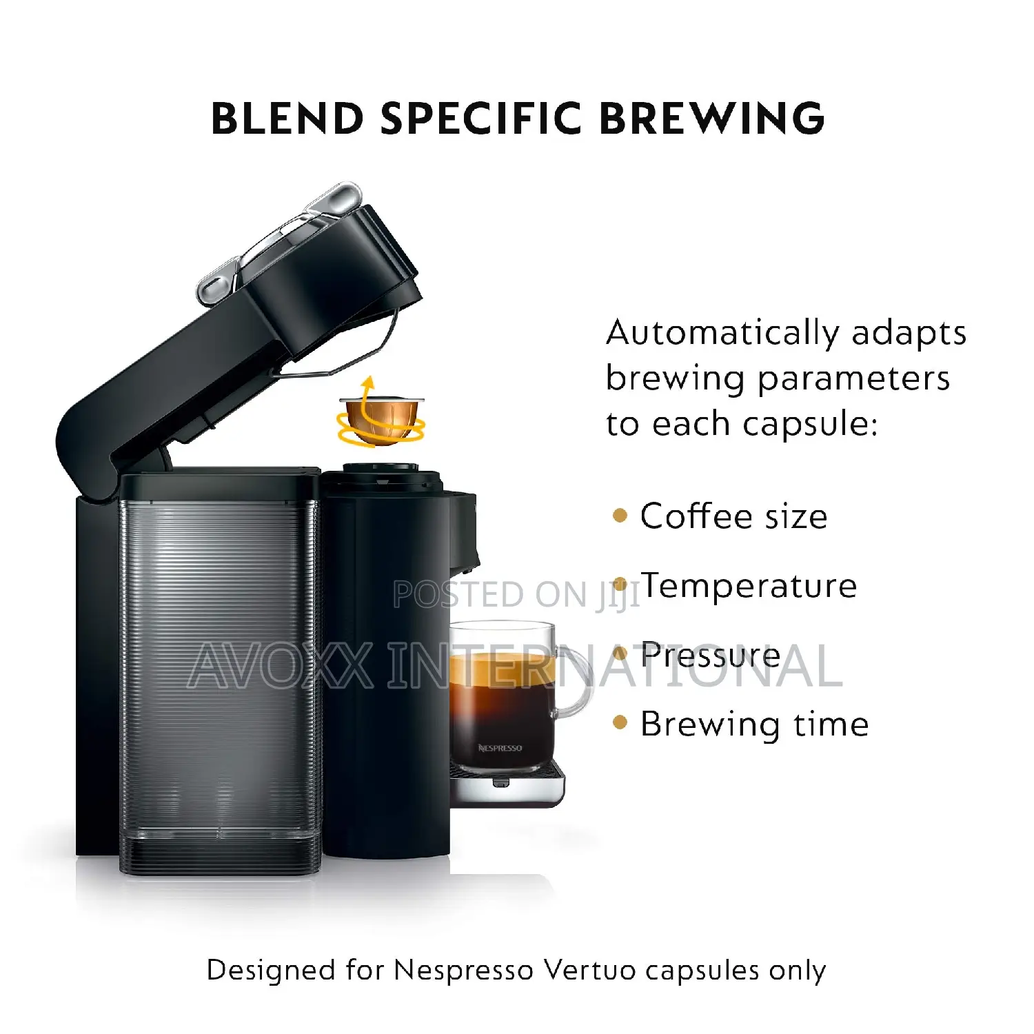 De'longhi Nespresso Vertuo Coffee and Espresso Machine