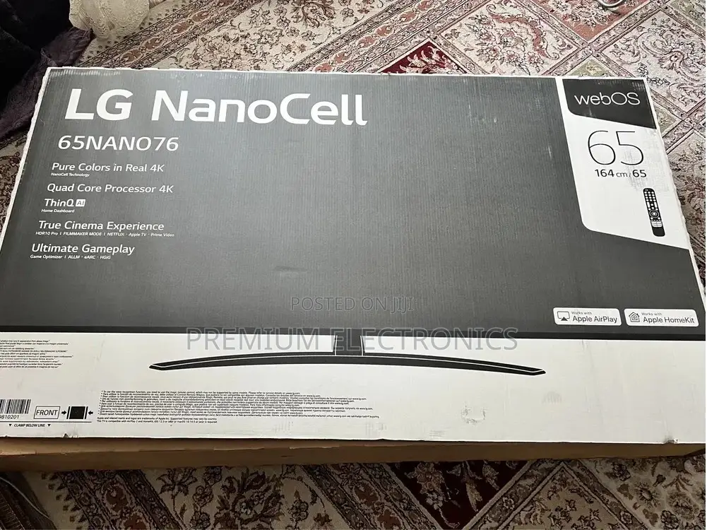 LG 65" LG Nanocell TV Uhd , Webos, Apple Airplay 65nano76