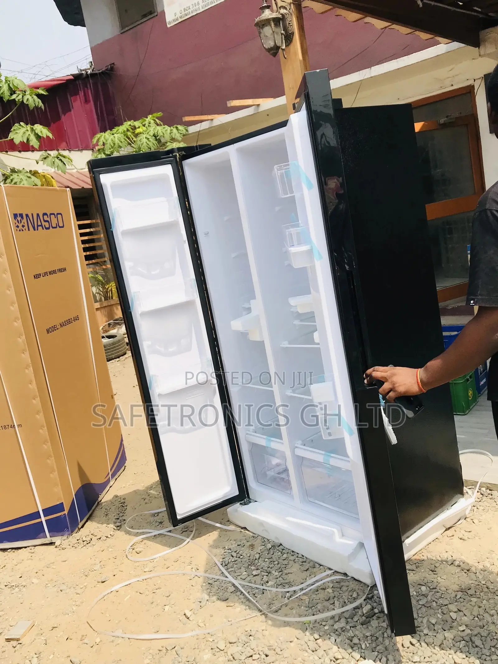 Nasco Black Side by Side Nassb2-64s Lastest Fridge