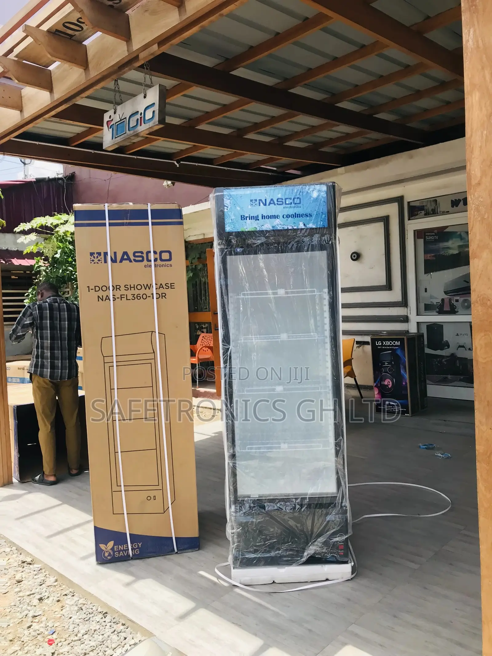 Nasfl400-1dr Glass Singledoor Display Nasco Fridge