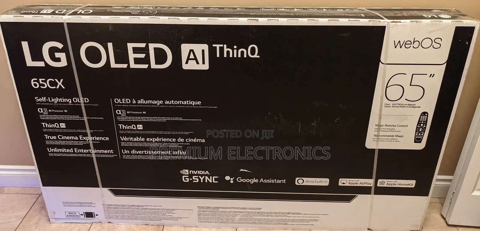 LG Cx 65 Inch Ultra HD Smart Oled TV | Oled65cx Thinq Ai