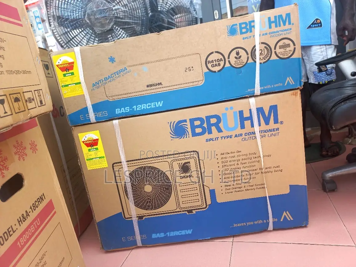 Bruhm 12000btu 410gas AC
