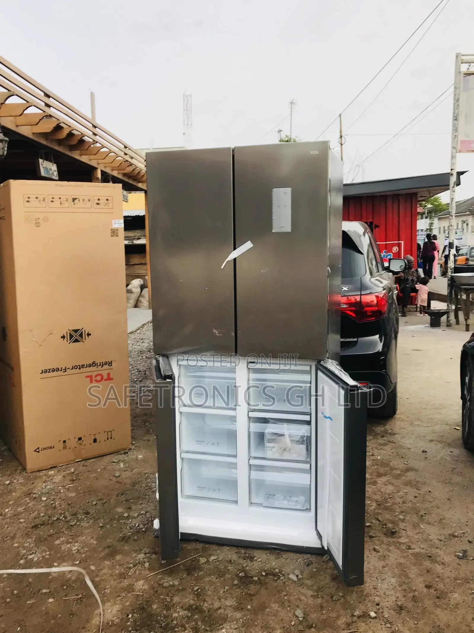 French Door Bottomfreezer P460CD TCL Gray 4 Doors Fridge