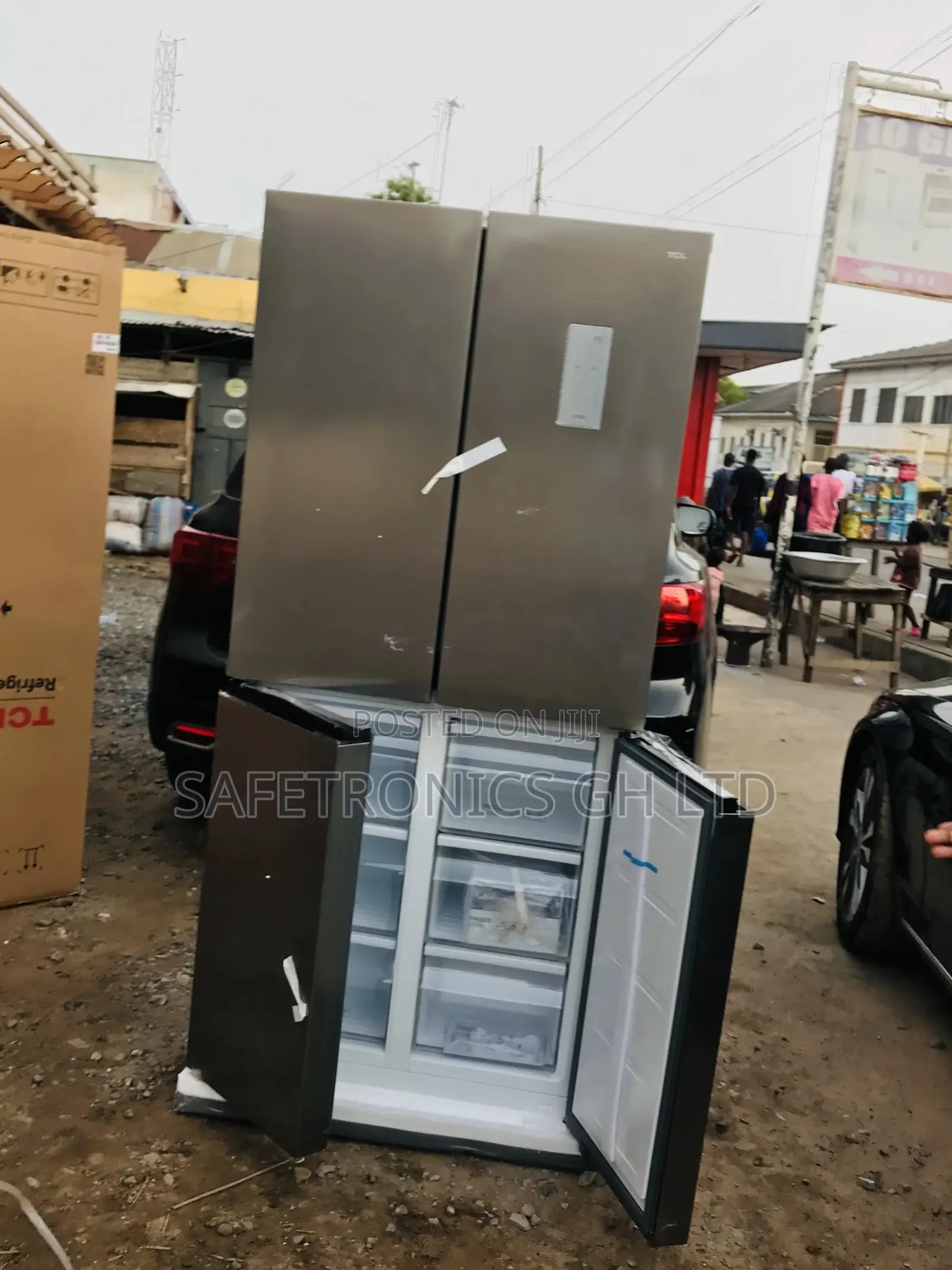 TCL Gray P460CD French Door 4 Doors Fridge