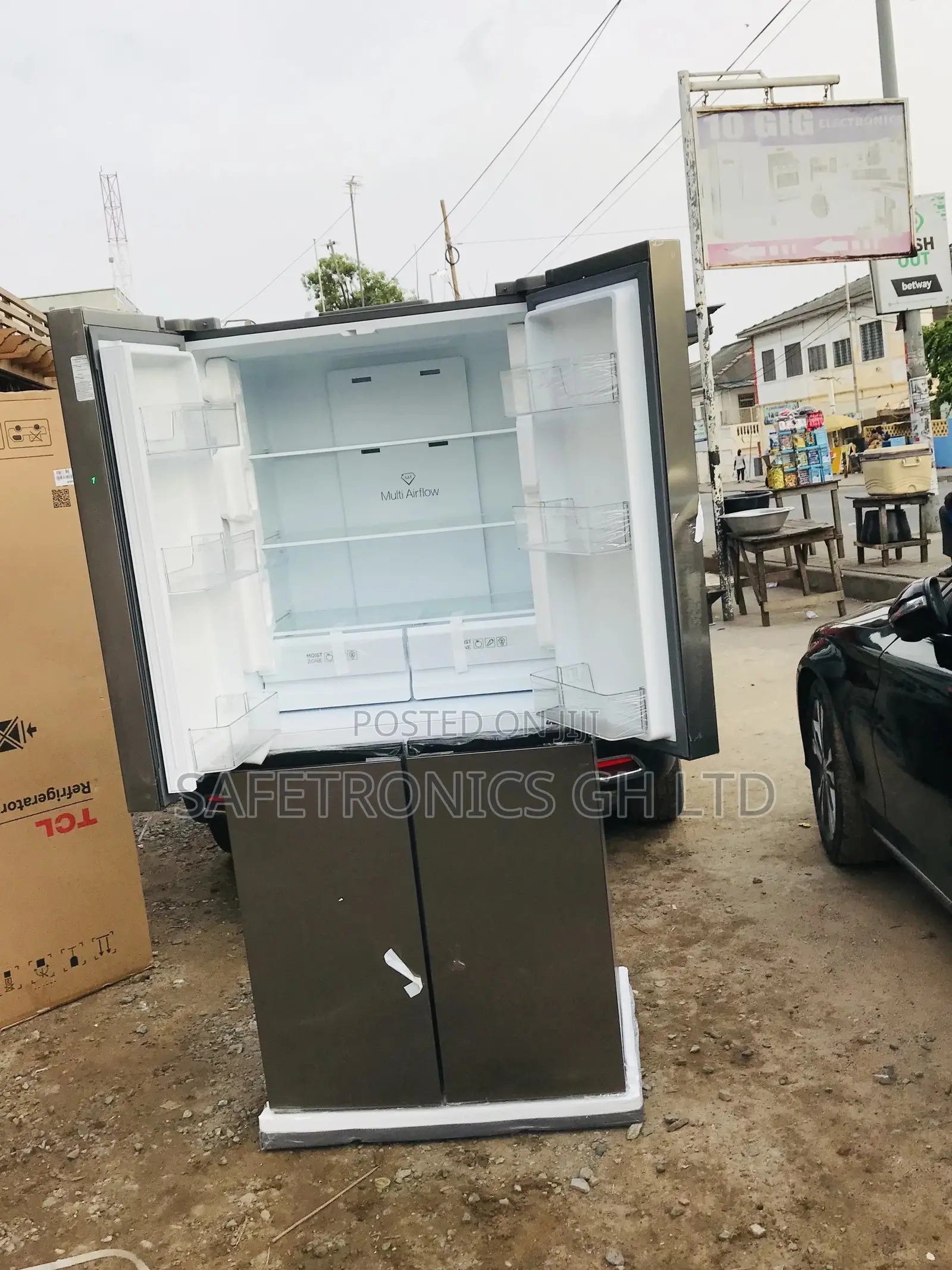 Available TCL Gray French Door P460CD Fridge