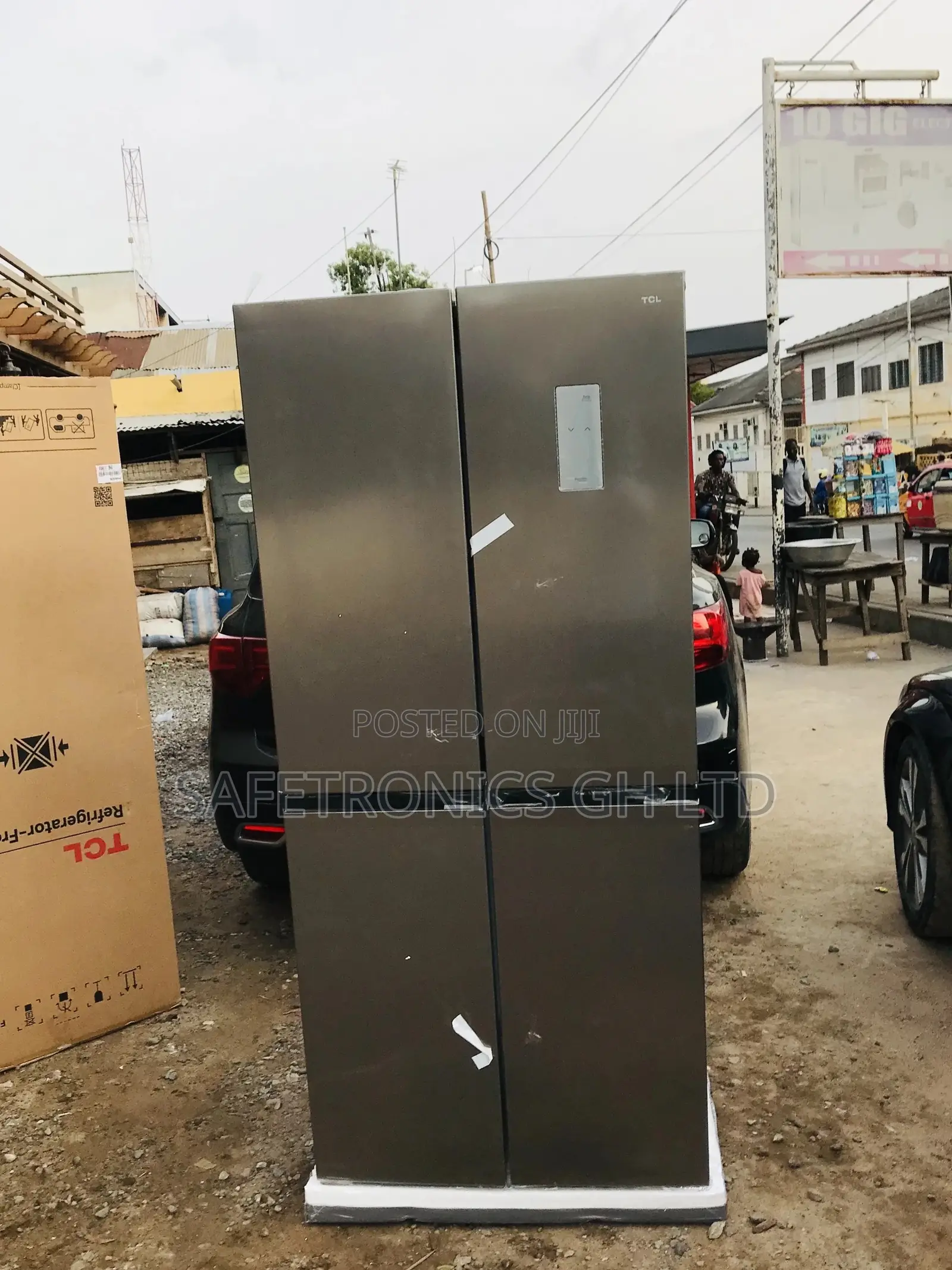4 Doors TCL Gray Reliable P460CD French Doors Fridge