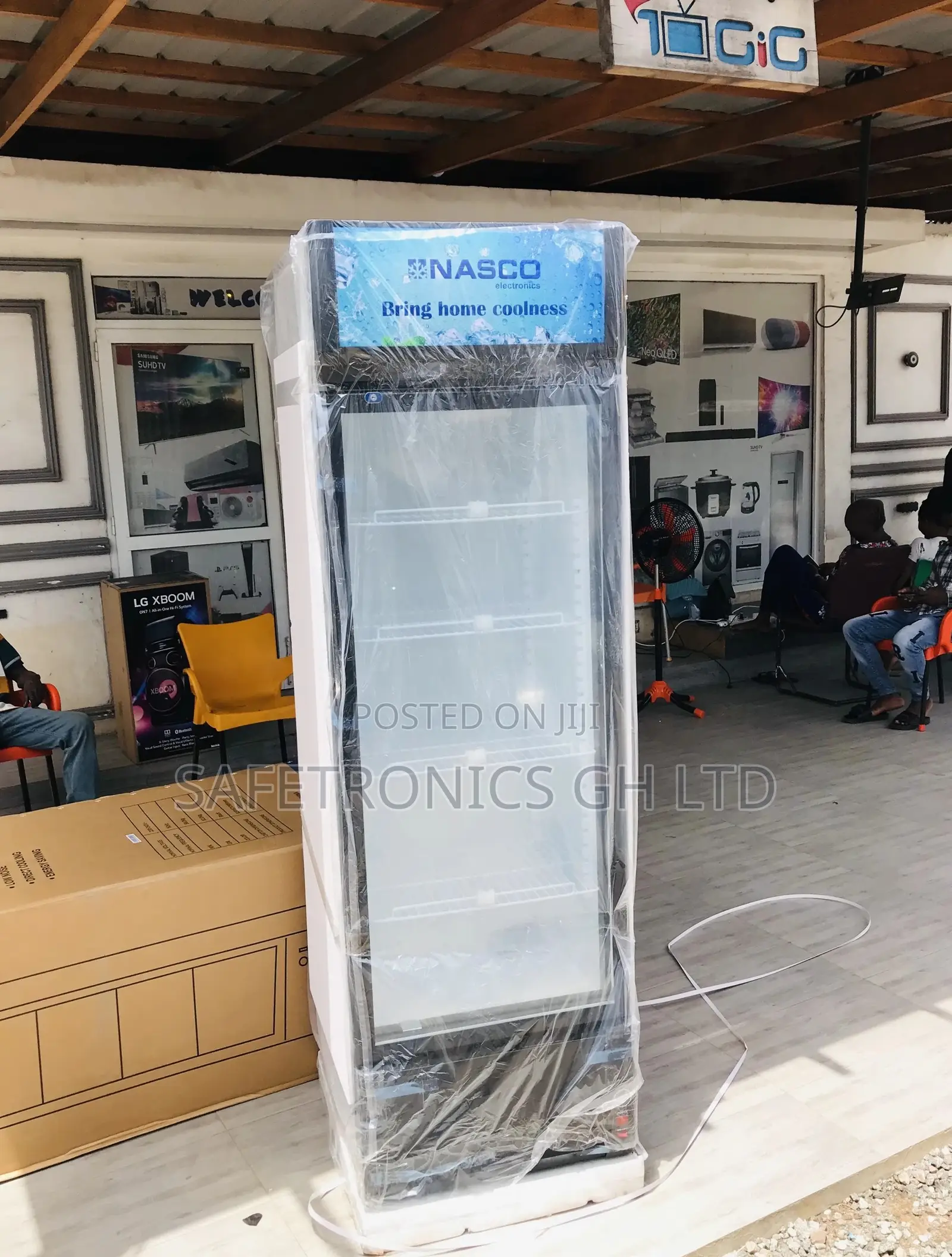 Glass Nasco Nasfl400-1dr Singledoor Display Fridge