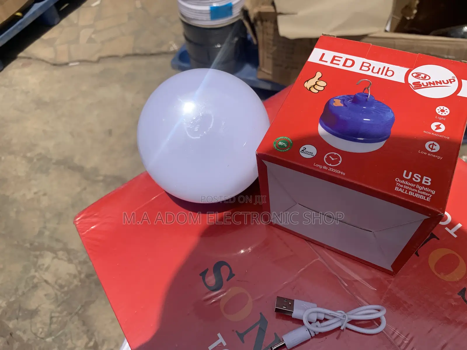 Durable Zj-Sunnup Rechargeable Led Bulb.