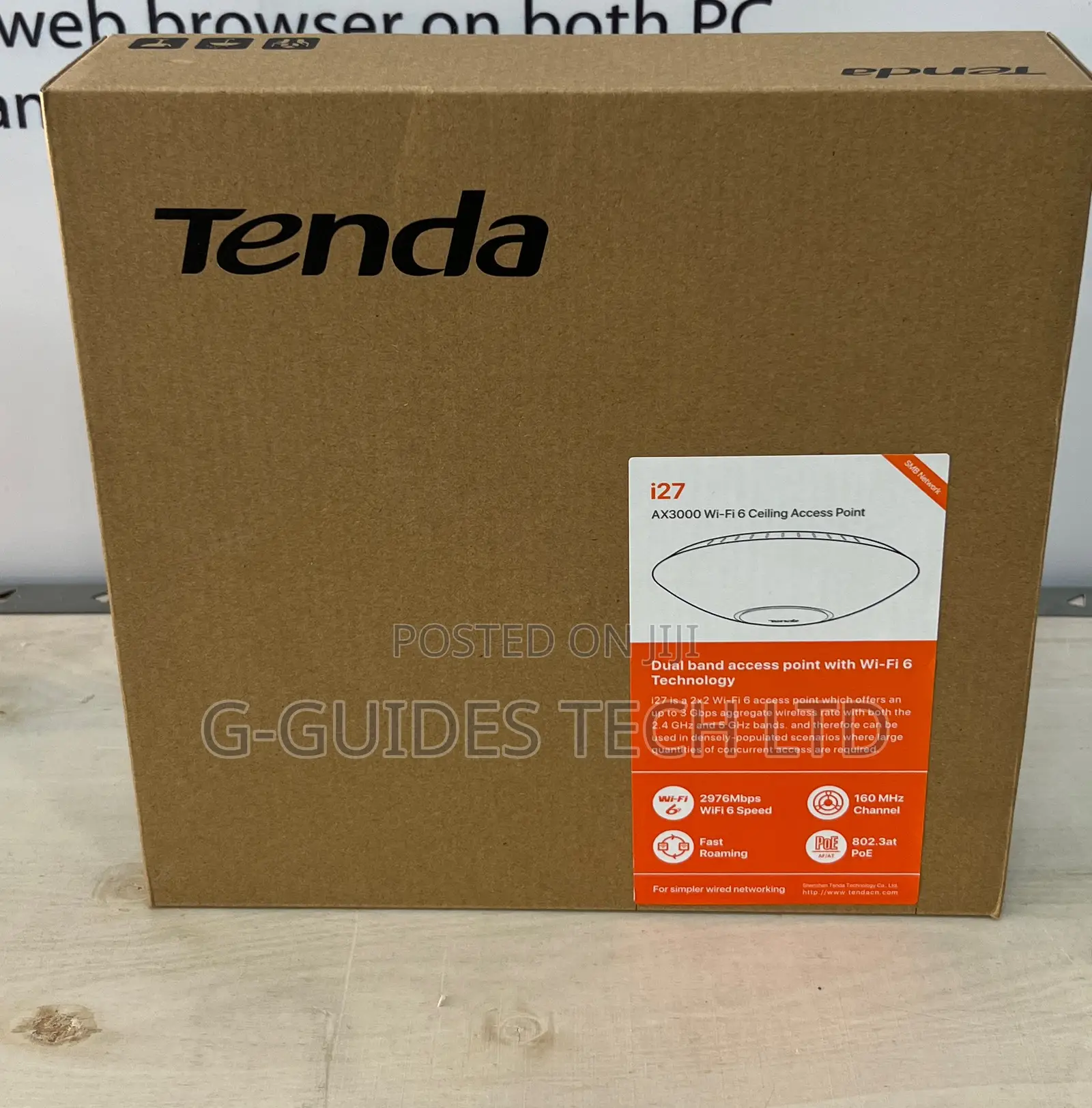 Tenda Ax3000 Wi-Fi 6 Ceiling Access Point I27