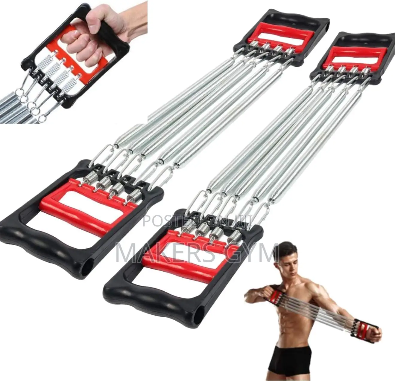 Chest Expander Upper Body Puller 5 Resistance Steel